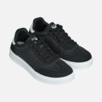 Panda Women’s Casual Sneaker in Black and White top insole view