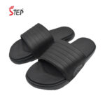 Step ARLO men's slide sandal in ash - pair front view - Sandal n Shoe - Trade