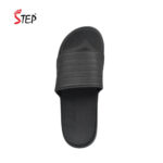 Step ARLO men's slide sandal in ash - top-down footbed view - Sandal n Shoe - Trade