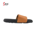 Step ARLO men's slide sandal in tan - inner side view - Sandal n Shoe - Trade