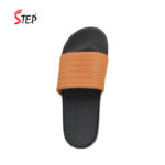 Step ARLO men's slide sandal in tan - top-down footbed view - Sandal n Shoe - Trade