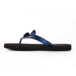 Step BUTTERFLY women's flip-flop slipper in blue with butterfly bow - inner side view - Sandal n Shoe - Trade