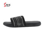 Step DAXTER men's slide sandal in ash - outer side profile view - Sandal n Shoe - Trade