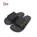 Step DEVOLIN men's slide sandal in olive - pair front view - Sandal n Shoe - Trade