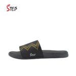 Step DEVOLIN men's slide sandal in olive - outer side profile view - Sandal n Shoe - Trade