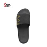 Step DEVOLIN men's slide sandal in olive - top-down footbed view - Sandal n Shoe - Trade