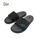 Step DRACO men's slide sandal in pest - pair front view - Sandal n Shoe - Trade