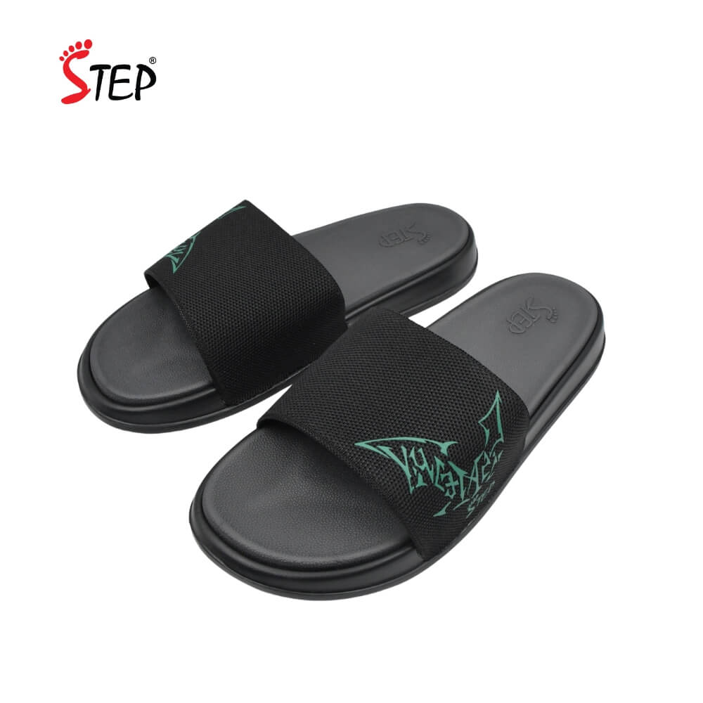 Step DRACO Slide Sandal - Pest - Pair View - Sandal n Shoe - Trade Step DRACO men's slide sandal in pest - pair front view - Sandal n Shoe - Trade