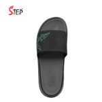 Step DRACO men's slide sandal in pest - top-down footbed view - Sandal n Shoe - Trade