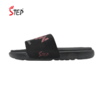 Step ENNUI men's slide sandal in black - outer side profile view - Sandal n Shoe - Trade