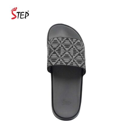 Step FENRO men's slide sandal in ash - pair front view - Sandal n Shoe - Trade