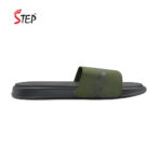 Step FEUGO men's slide sandal in dark olive - inner side view - Sandal n Shoe - Trade