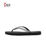 Step GO GIRL 26 women's flip-flop slipper in black silver - inner side view - Sandal n Shoe - Trade