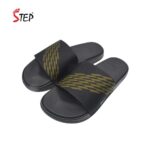 Step HELORIXX men's slide sandal in olive - pair front view - Sandal n Shoe - Trade