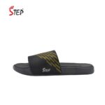 Step HELORIXX men's slide sandal in olive - outer side profile view - Sandal n Shoe - Trade