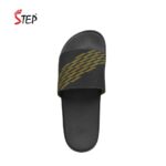 Step HELORIXX men's slide sandal in olive - top-down footbed view - Sandal n Shoe - Trade