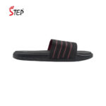 Step JOE men's slide sandal in maroon - inner side view - Sandal n Shoe - Trade