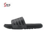 Step KYLO men's slide sandal in ash - outer side profile view - Sandal n Shoe - Trade