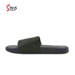 Step MERCELLIN men's slide sandal in olive - inner side view - Sandal n Shoe - Trade
