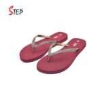 Step NORA-25 women's flip-flop slipper in coffee - pair front view - Sandal n Shoe - Trade