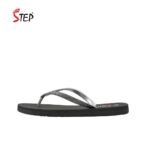 Step NORA-294 women's flip-flop slipper in silver - inner side view - Sandal n Shoe - Trade