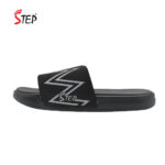 Step RICKEY 2 men's slide sandal in ash - outer side profile view - Sandal n Shoe - Trade