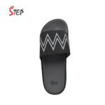 Step RICKEY 2 men's slide sandal in ash - top-down footbed view - Sandal n Shoe - Trade