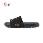 Step RILAY men's slide sandal in tan - outer side profile view - Sandal n Shoe - Trade