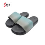 Step ROSELET women's slide sandal in sky blue - pair front view - Sandal n Shoe - Trade