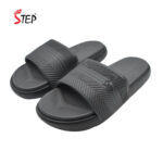 Step SHOWN men's slide sandal in ash - pair front view - Sandal n Shoe - Trade