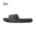Step SHOWN men's slide sandal in ash - outer side profile view - Sandal n Shoe - Trade