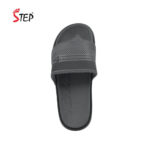 Step SHOWN men's slide sandal in ash - top-down footbed view - Sandal n Shoe - Trade