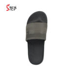 Step SHOWN men's slide sandal in olive - top-down footbed view - Sandal n Shoe - Trade