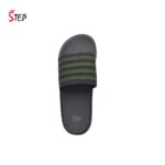 Step SOLIX men's slide sandal in green - top-down footbed view - Sandal n Shoe - Trade