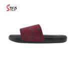Step STANLEY 2 men's slide sandal in maroon - outer side profile view - Sandal n Shoe - Trade