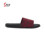 Step STANLEY 2 men's slide sandal in maroon - inner side view - Sandal n Shoe - Trade