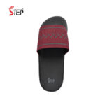 Step STANLEY 2 men's slide sandal in maroon - top-down footbed view - Sandal n Shoe - Trade