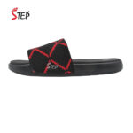 Step STEYAN men's slide sandal in red - outer side profile view - Sandal n Shoe - Trade