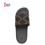 Step STEYAN men's slide sandal in tan - top-down footbed view - Sandal n Shoe - Trade