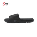 Step STONE PRO men's slide sandal in black - outer side profile view - Sandal n Shoe - Trade