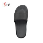 Step STONE PRO men's slide sandal in black - top-down footbed view - Sandal n Shoe - Trade