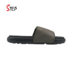 Step STONE PRO men's slide sandal in olive - inner side view - Sandal n Shoe - Trade