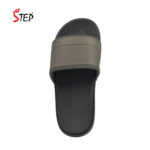 Step STONE PRO men's slide sandal in olive - top-down footbed view - Sandal n Shoe - Trade
