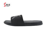 Step VILLERS men's slide sandal in ash - outer side profile view - Sandal n Shoe - Trade