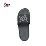 Step VILLERS men's slide sandal in ash - top-down footbed view - Sandal n Shoe - Trade
